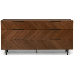 Nera 6-Drawer Double Dresser - Walnut