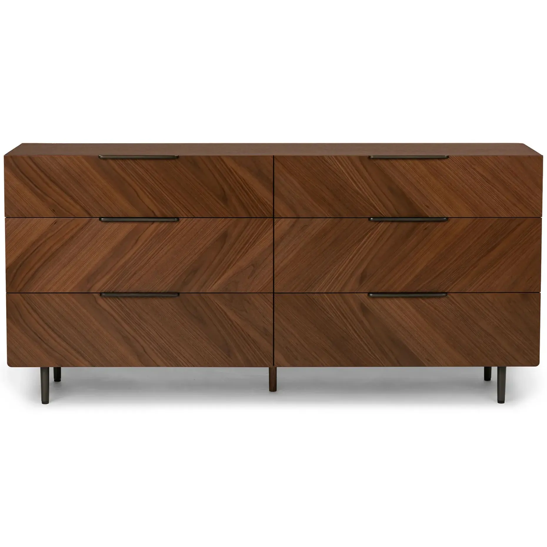 Nera 6-Drawer Double Dresser - Walnut
