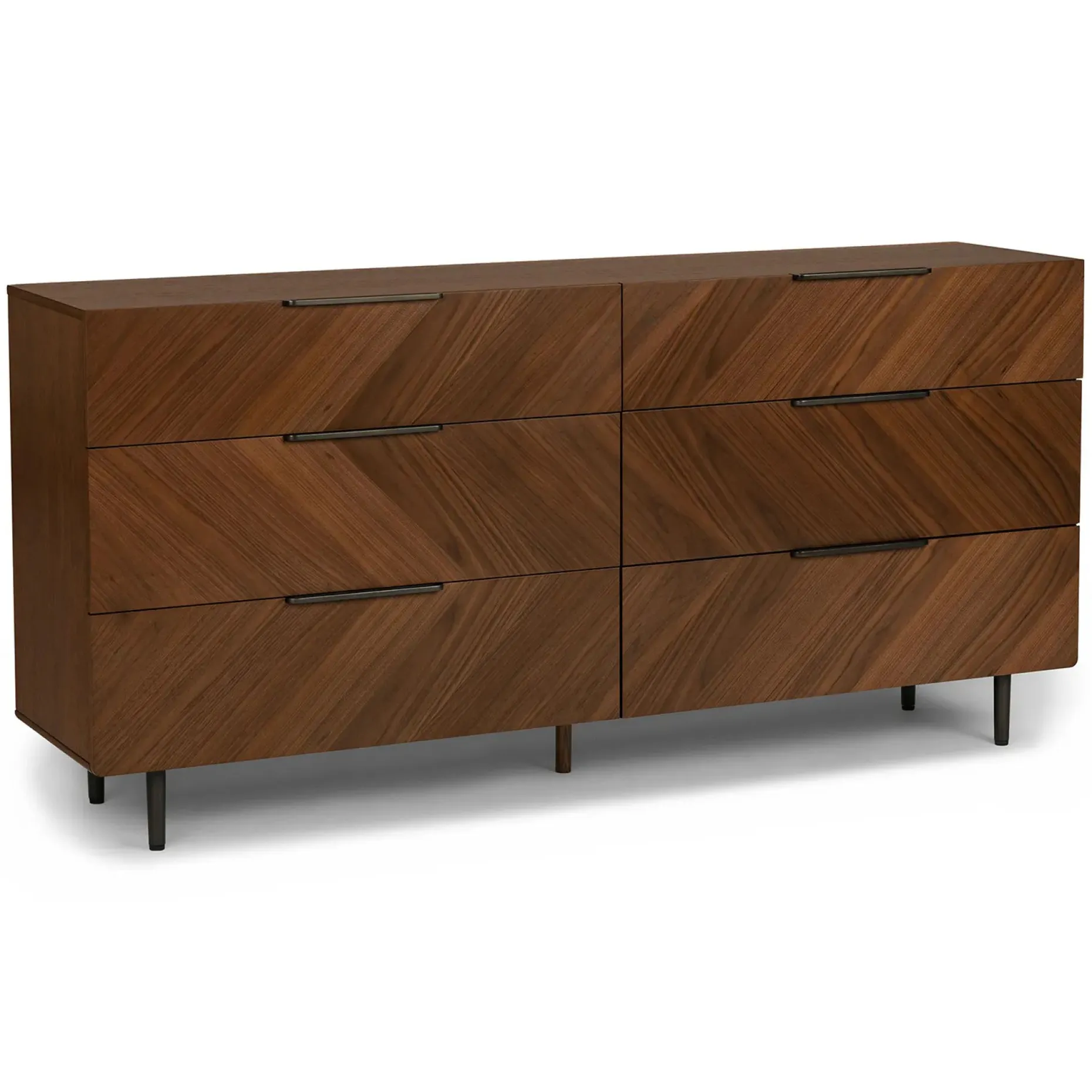 Nera 6-Drawer Double Dresser - Walnut