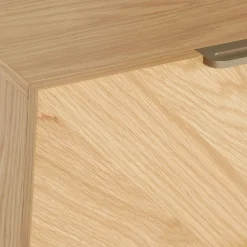 Nera 6-Drawer Low Triple Dresser - Oak