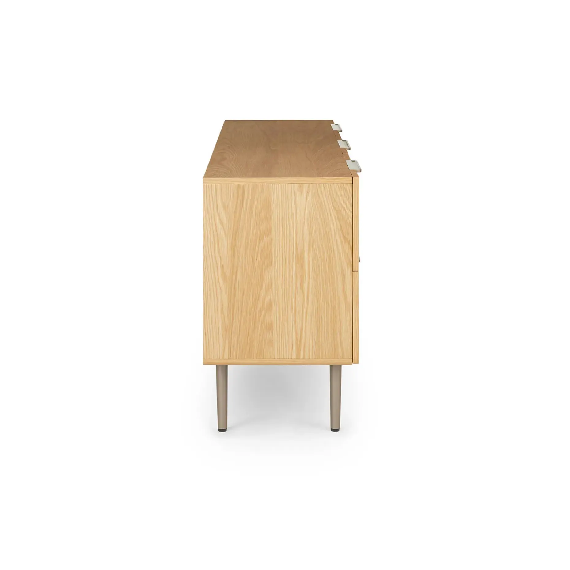Nera 6-Drawer Low Triple Dresser - Oak