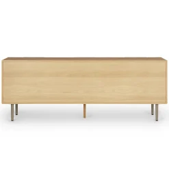 Nera 6-Drawer Low Triple Dresser - Oak