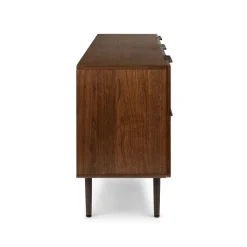 Nera 6-Drawer Low Triple Dresser - Walnut