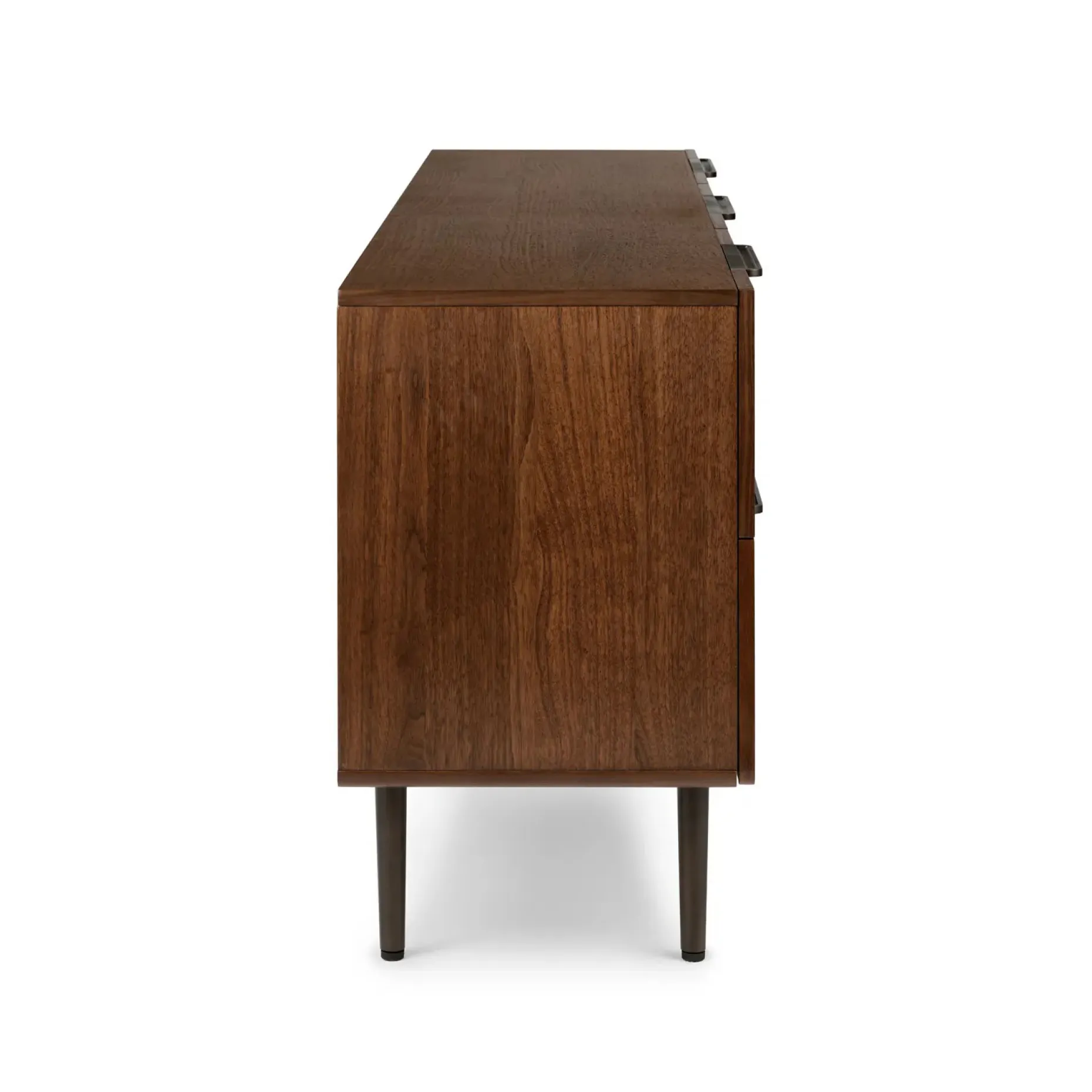 Nera 6-Drawer Low Triple Dresser - Walnut