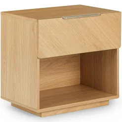 Nera 1-Drawer Nightstand - Oak
