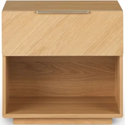 Nera 1-Drawer Nightstand - Oak