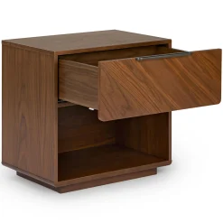 Nera 1-Drawer Nightstand - Walnut