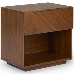Nera 1-Drawer Nightstand - Walnut