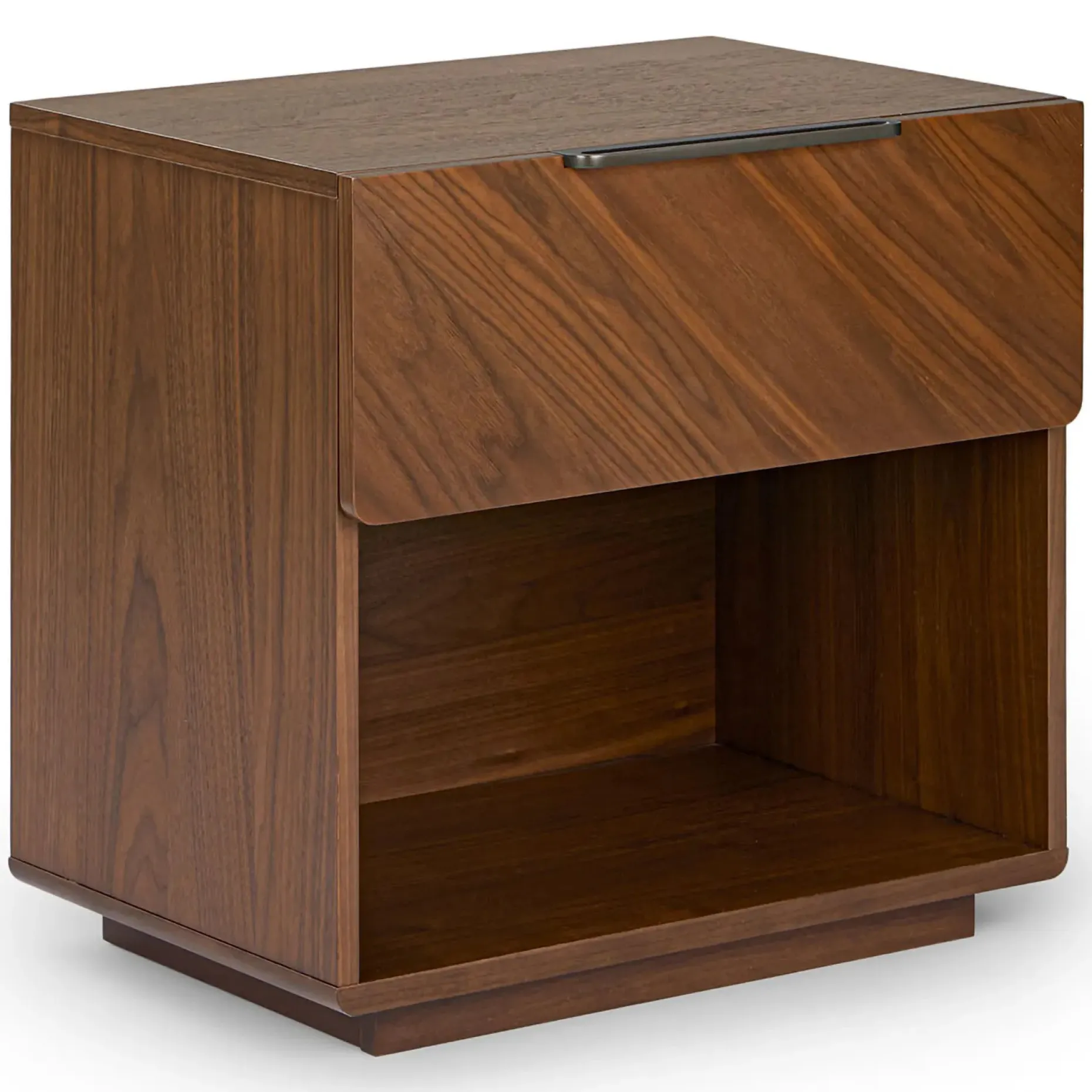 Nera 1-Drawer Nightstand - Walnut