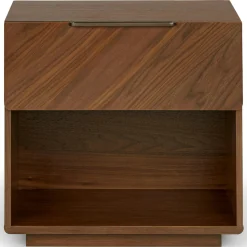 Nera 1-Drawer Nightstand - Walnut