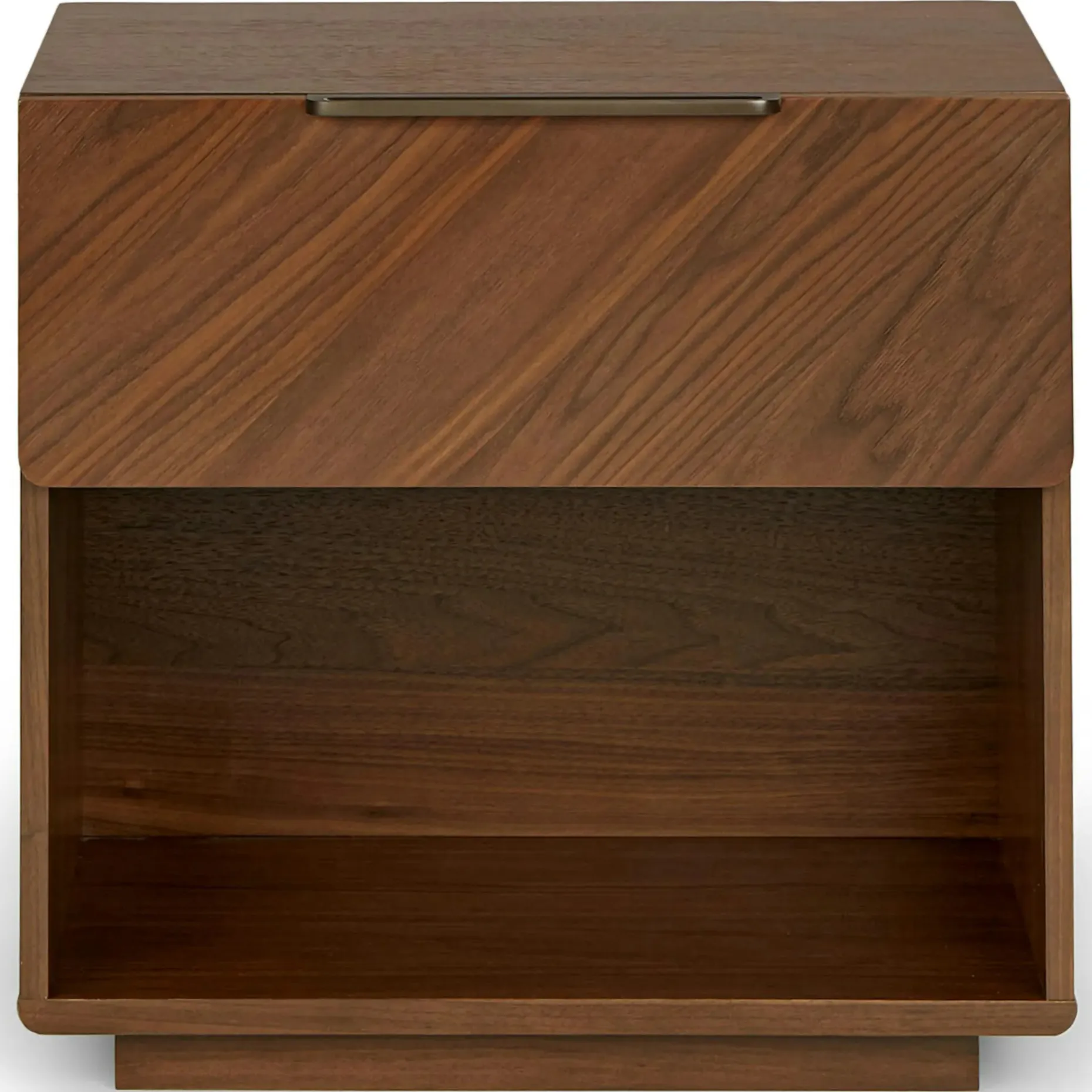 Nera 1-Drawer Nightstand - Walnut