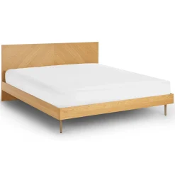 Nera King Low Profile Bed - Oak