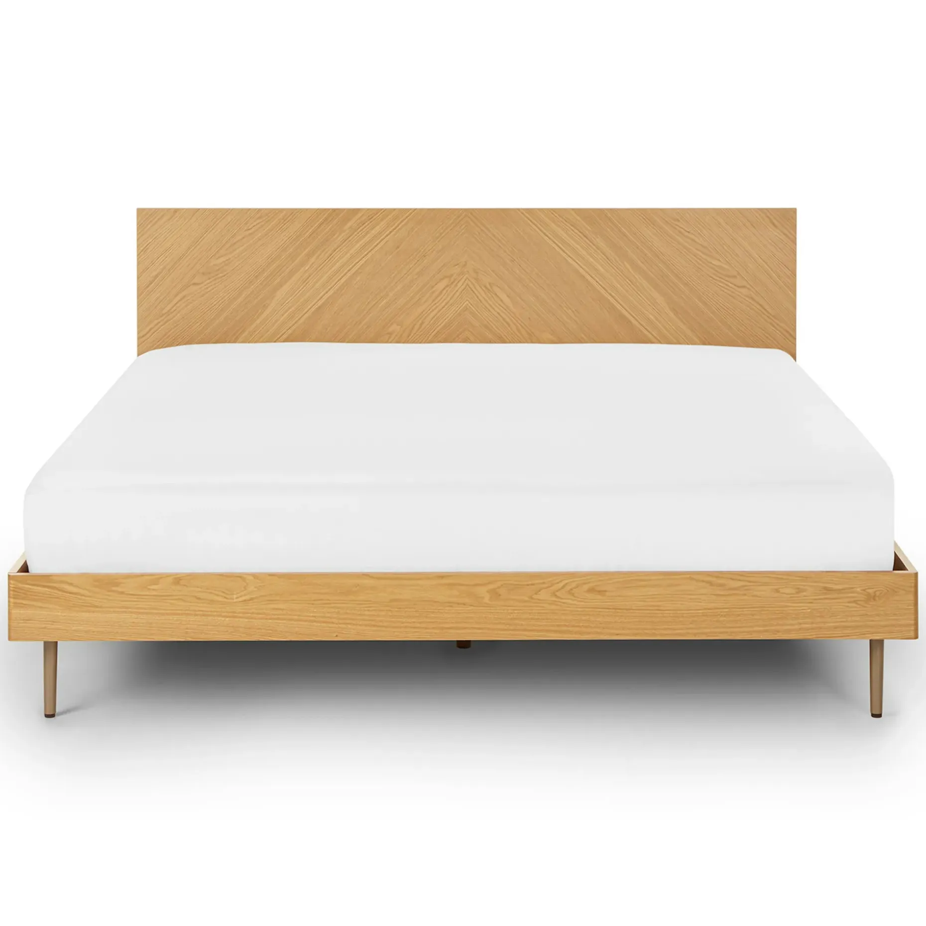 Nera King Low Profile Bed - Oak