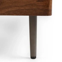 Nera King Low Profile Bed - Walnut