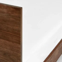 Nera King Low Profile Bed - Walnut
