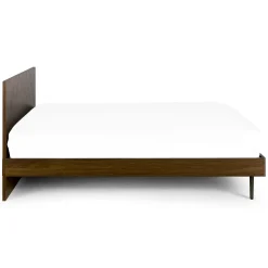 Nera King Low Profile Bed - Walnut