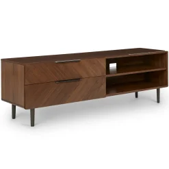 Nera 63" Low Media Unit - Walnut