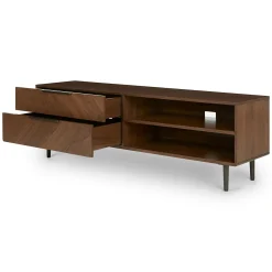 Nera 63" Low Media Unit - Walnut