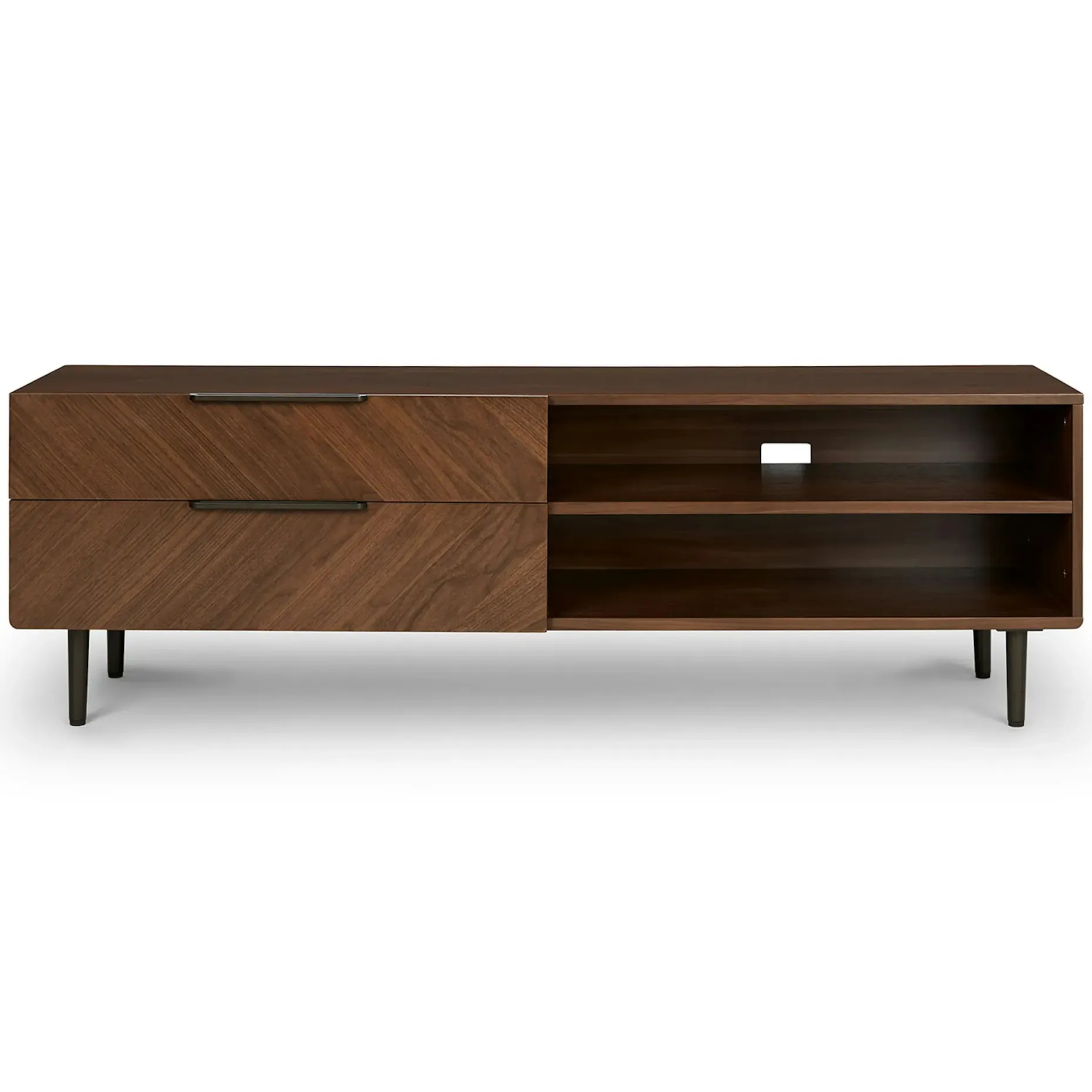 Nera 63" Low Media Unit - Walnut