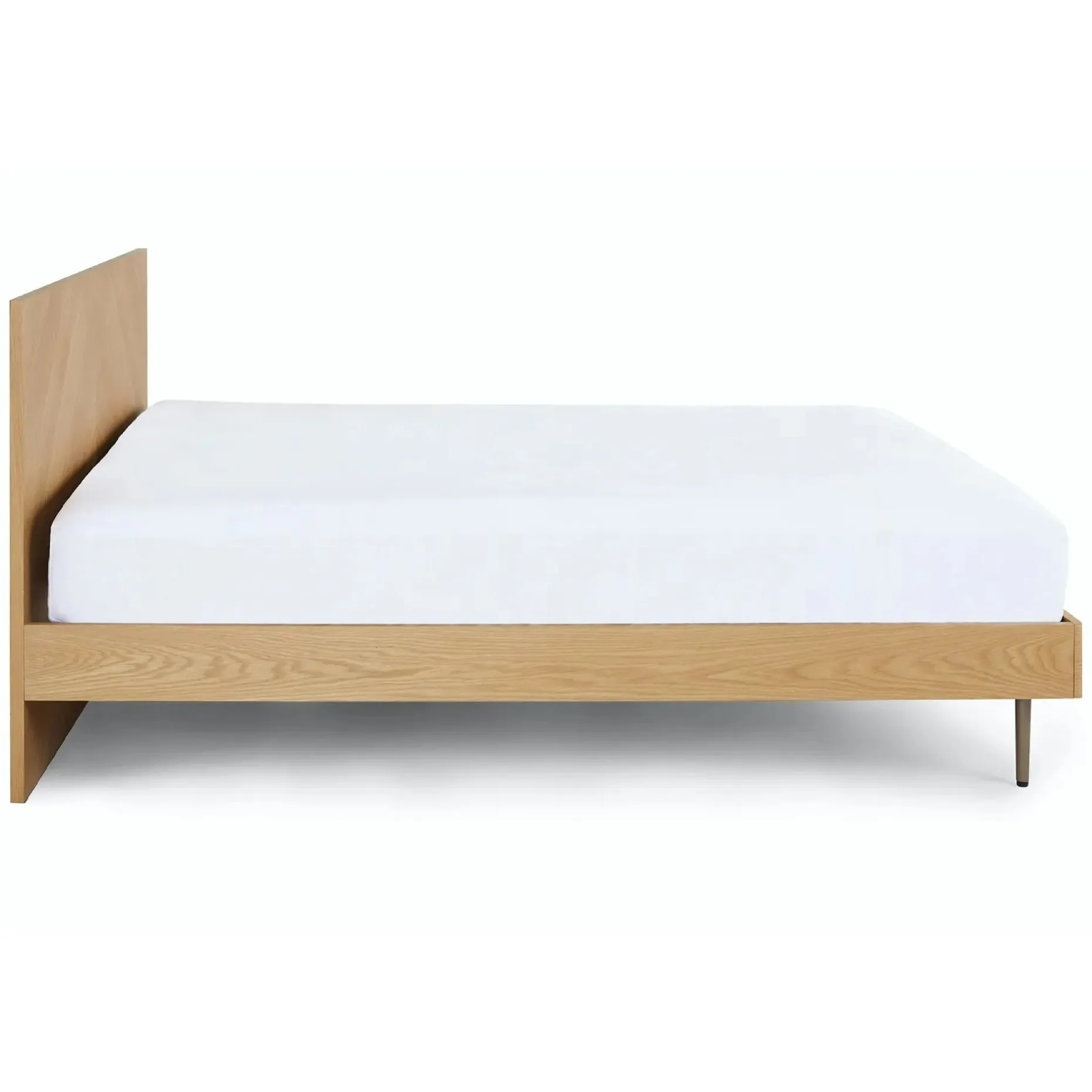 Nera Queen Low Profile Bed - Oak
