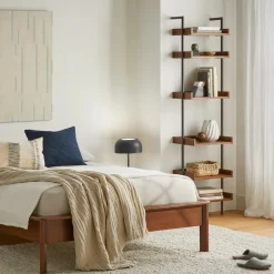 Newberry 19.5" Shelving Unit, Narrow - Walnut