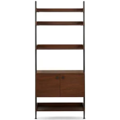 Newberry 31.25" Shelving Unit, Wide - Walnut