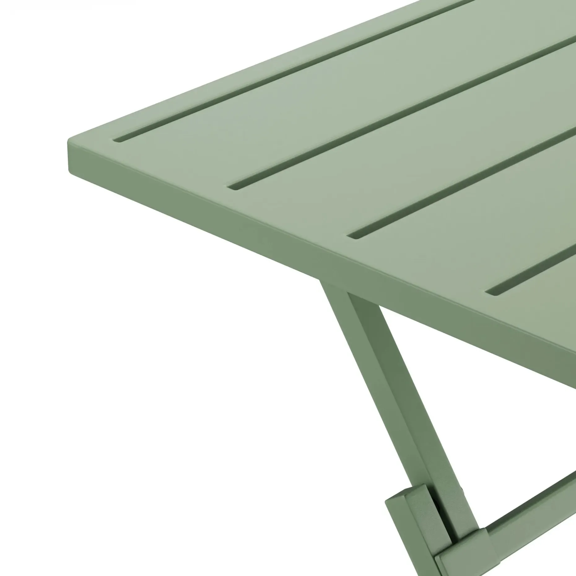 Nina Outdoor Folding Cafe Table - Khaki Green