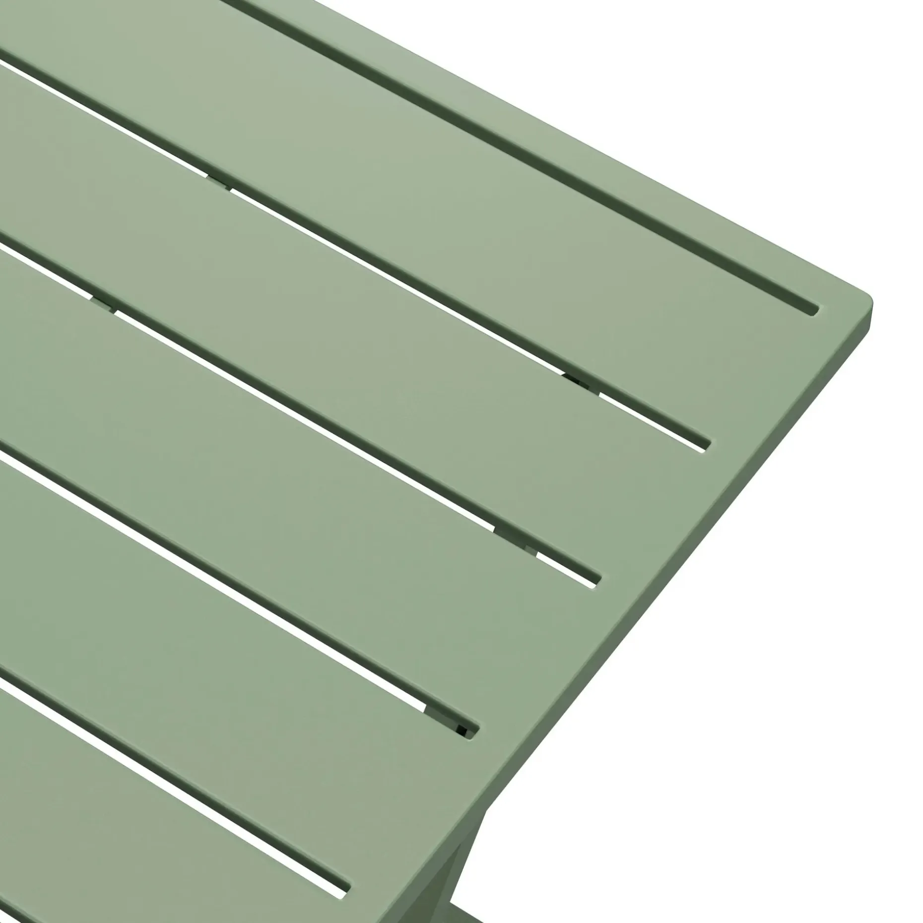 Nina Outdoor Folding Cafe Table - Khaki Green