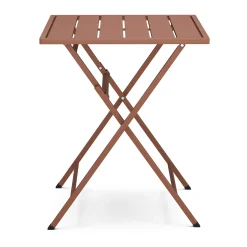 Nina Outdoor Folding Cafe Table - Ochre Brown