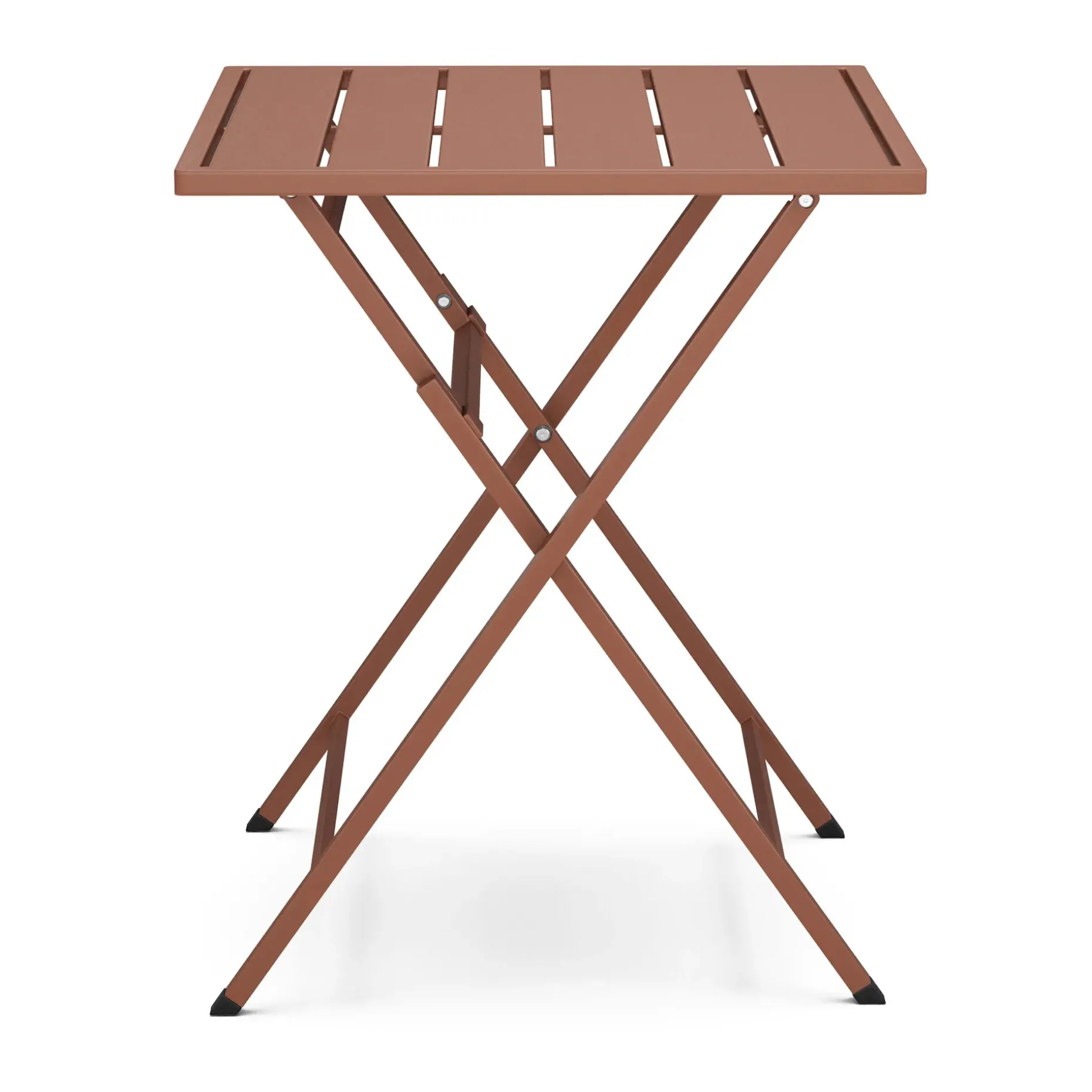 Nina Outdoor Folding Cafe Table - Ochre Brown
