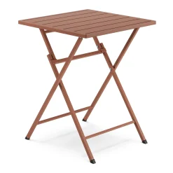 Nina Outdoor Folding Cafe Table - Ochre Brown