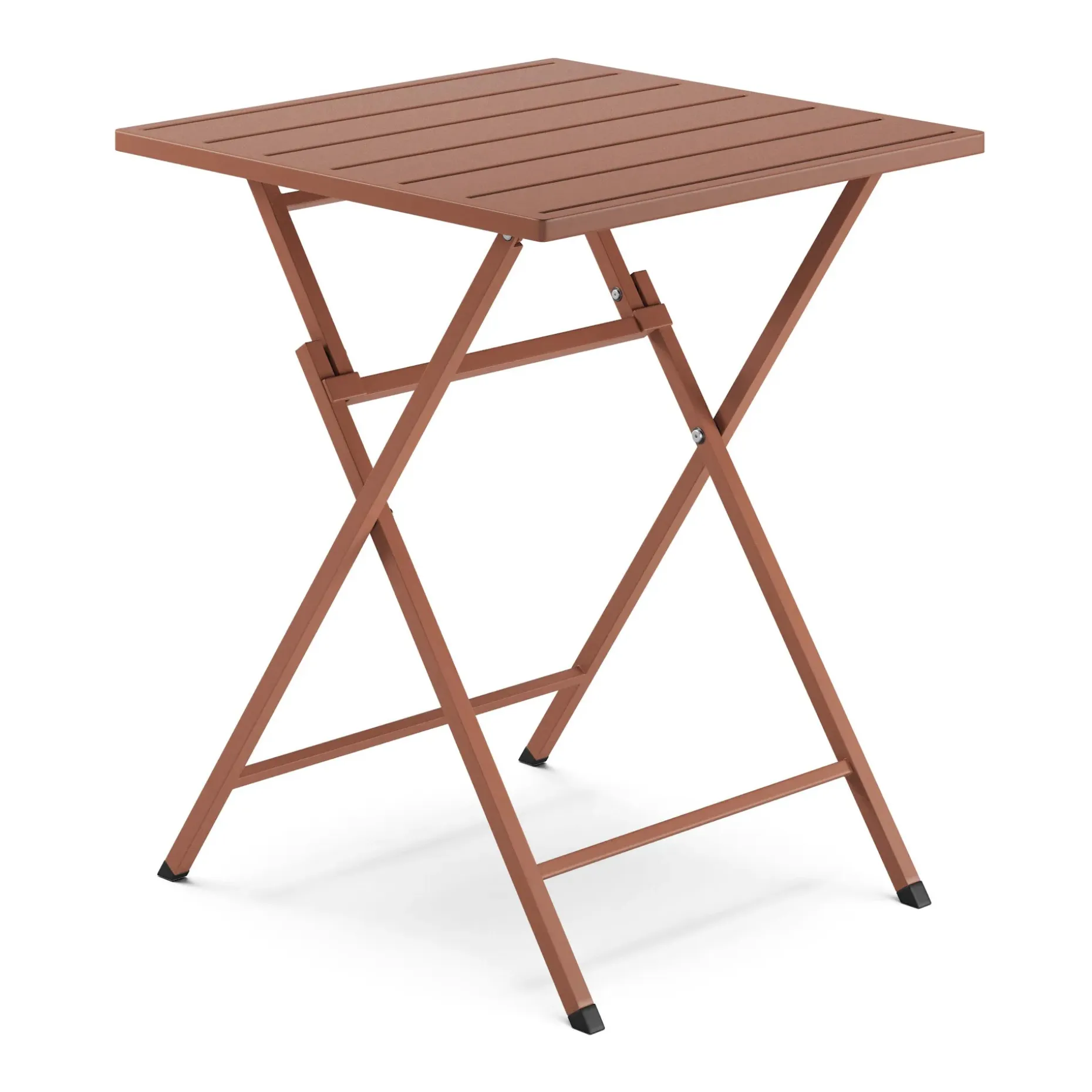 Nina Outdoor Folding Cafe Table - Ochre Brown