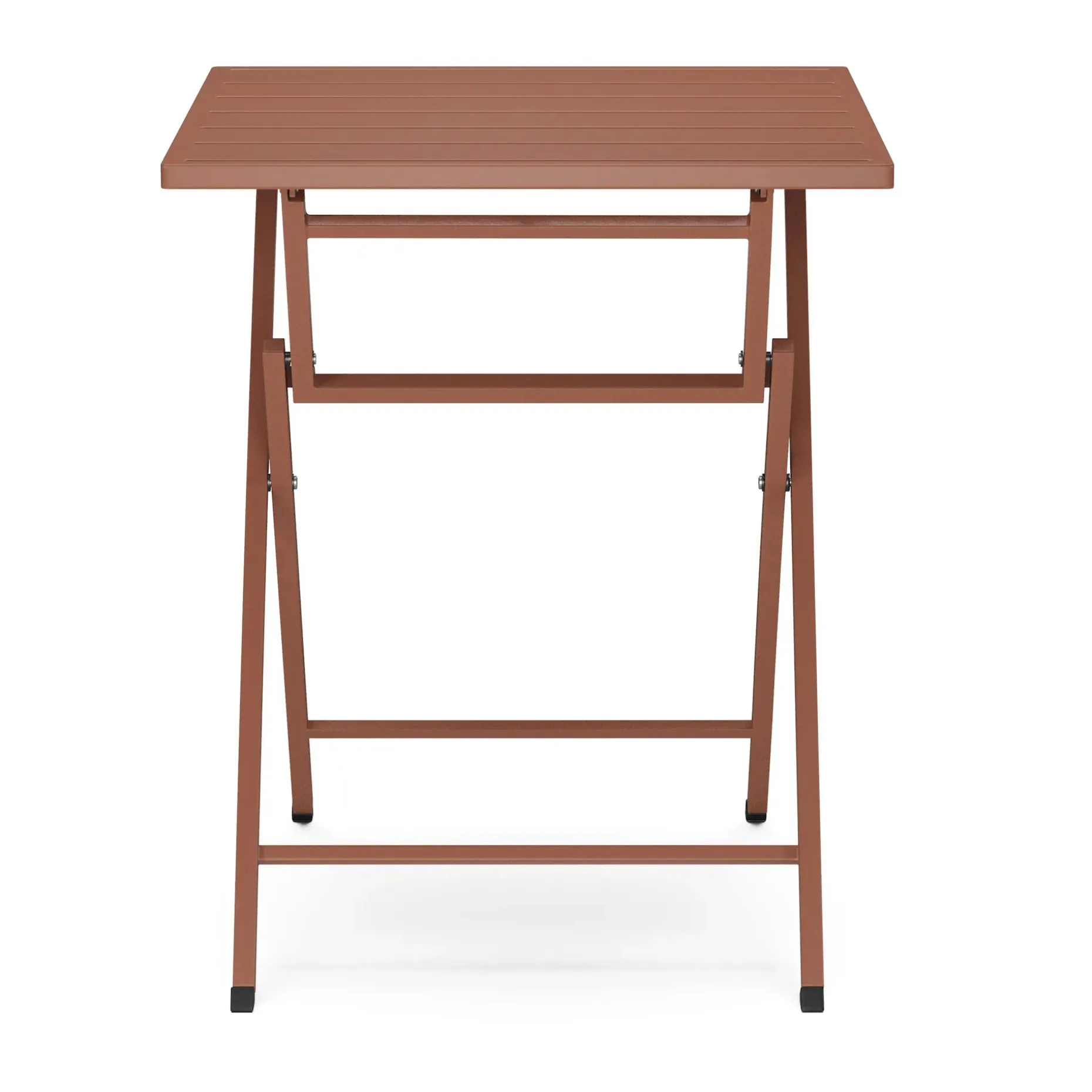 Nina Outdoor Folding Cafe Table - Ochre Brown