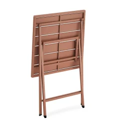 Nina Outdoor Folding Cafe Table - Ochre Brown