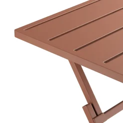 Nina Outdoor Folding Cafe Table - Ochre Brown
