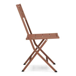 Nina Outdoor Folding Dining Chair - Ochre Brown