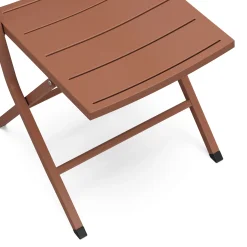 Nina Outdoor Folding Dining Chair - Ochre Brown