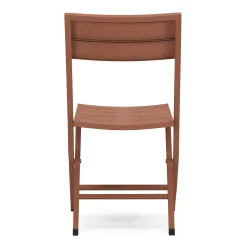 Nina Outdoor Folding Dining Chair - Ochre Brown