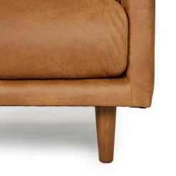 Nirvana 30" Leather Lounge Chair - Dakota Tan
