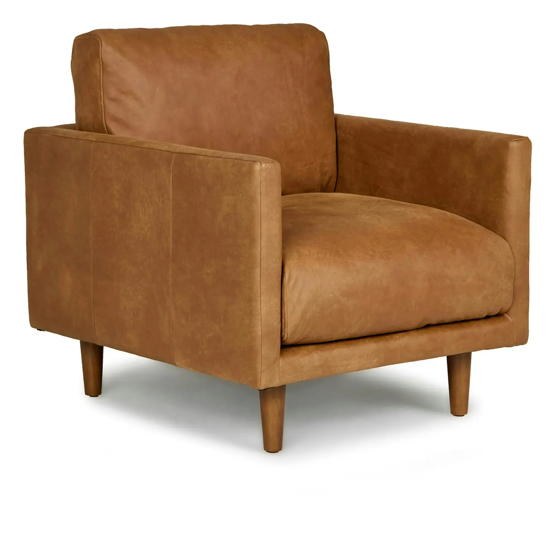 Nirvana 30" Leather Lounge Chair - Dakota Tan