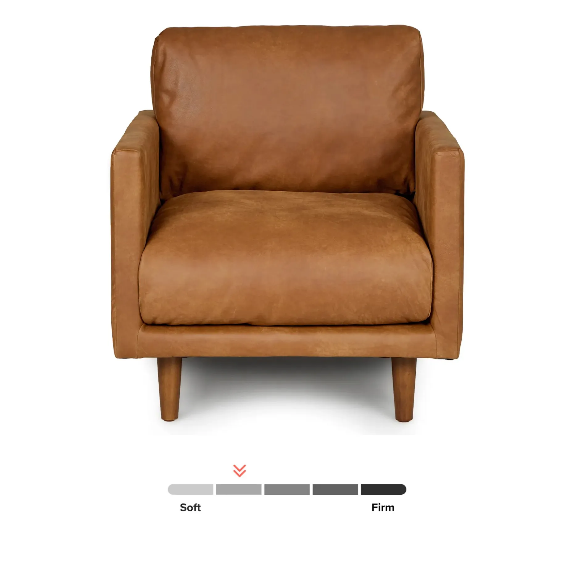 Nirvana 30" Leather Lounge Chair - Dakota Tan