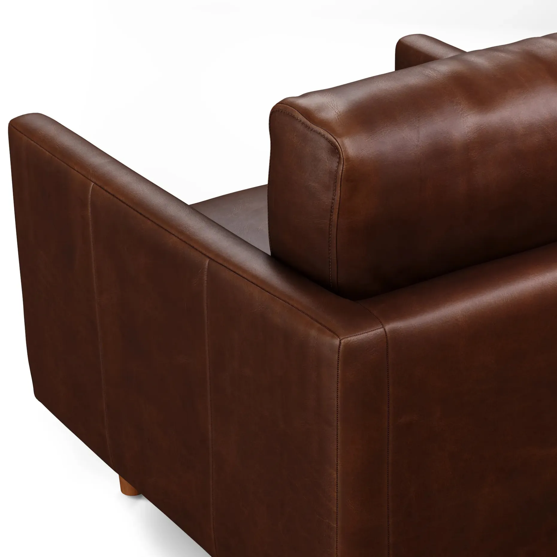 Nirvana 30" Leather Lounge Chair - Indiana Brown