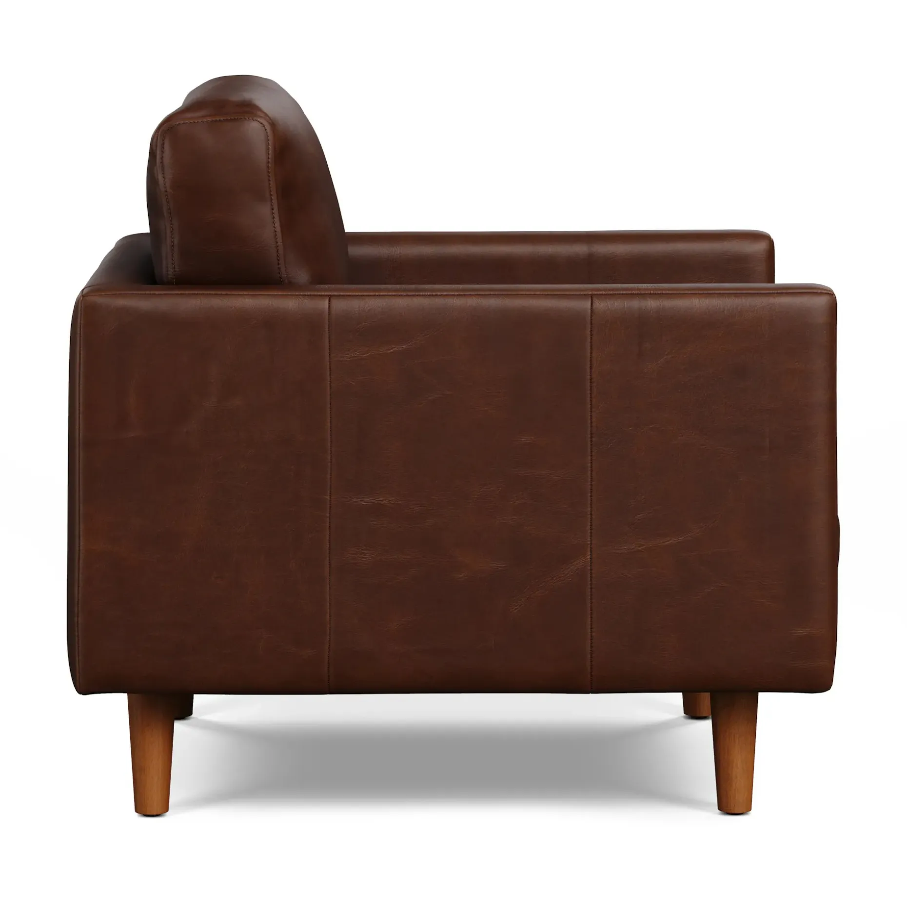 Nirvana 30" Leather Lounge Chair - Indiana Brown