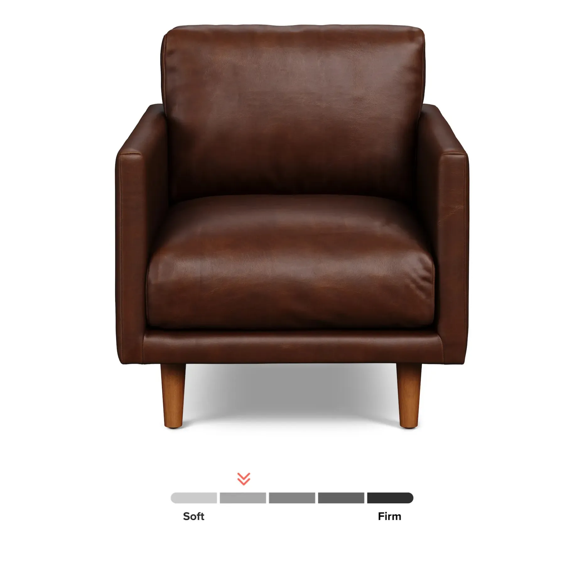 Nirvana 30" Leather Lounge Chair - Indiana Brown