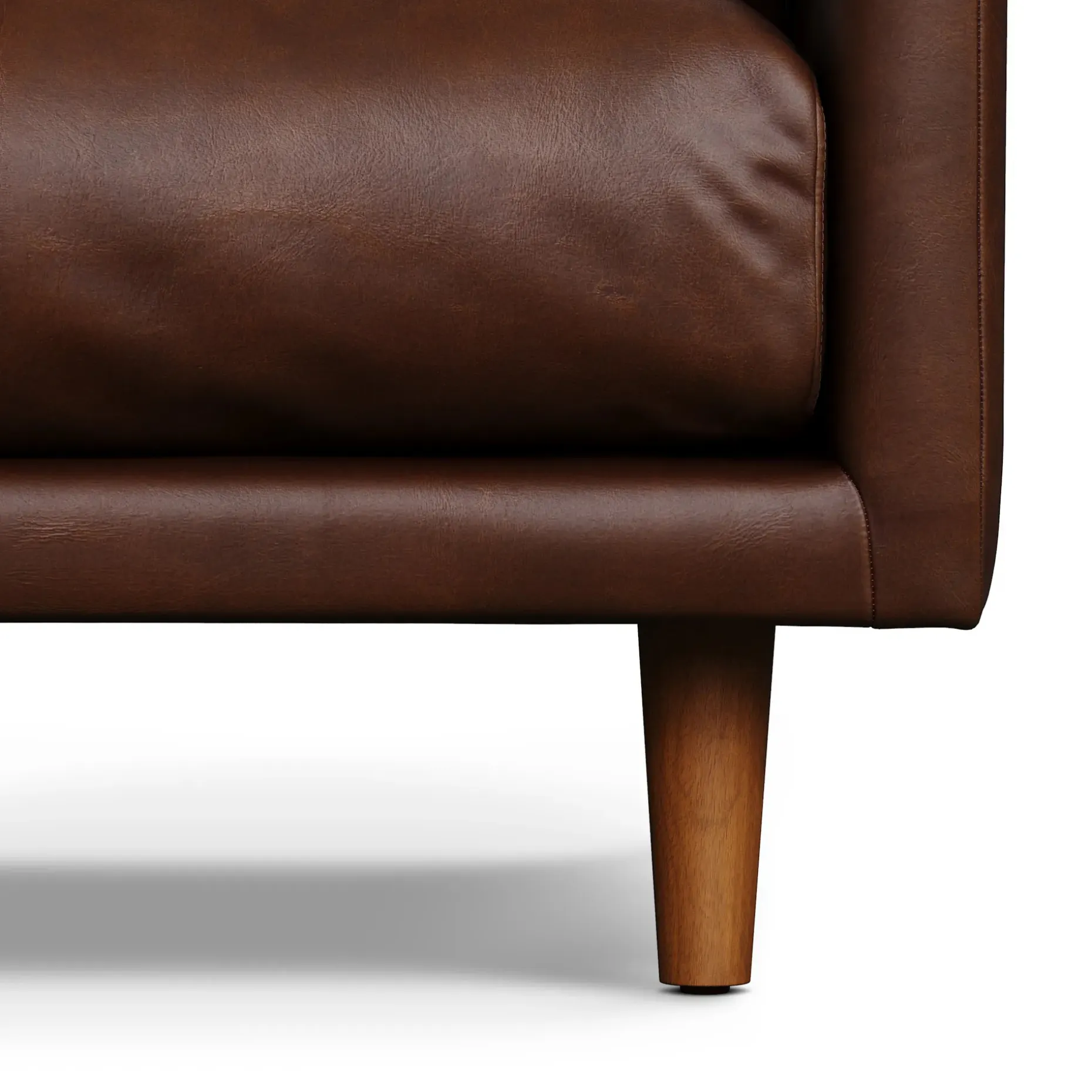 Nirvana 30" Leather Lounge Chair - Indiana Brown