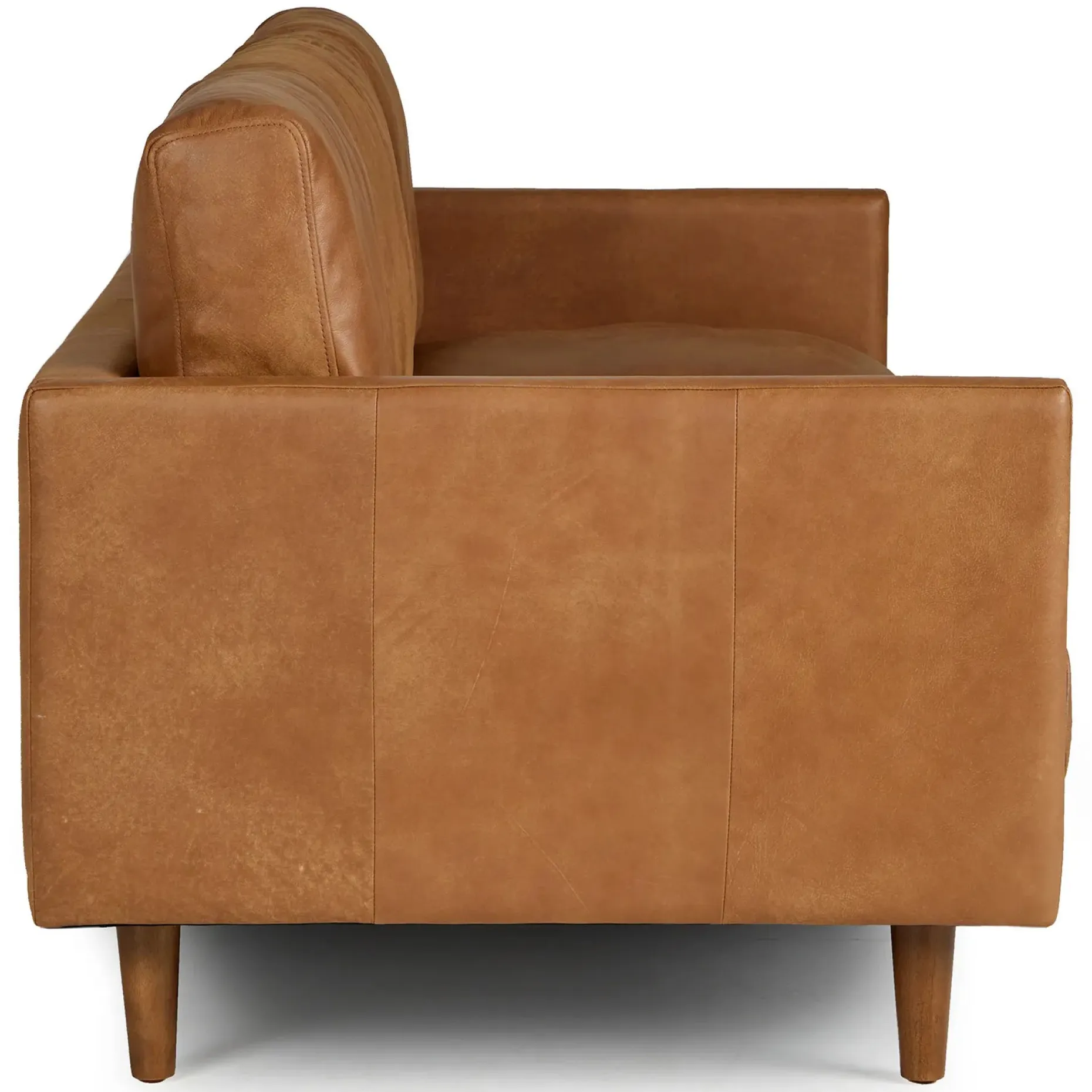 Nirvana 81" Leather Sofa - Dakota Tan