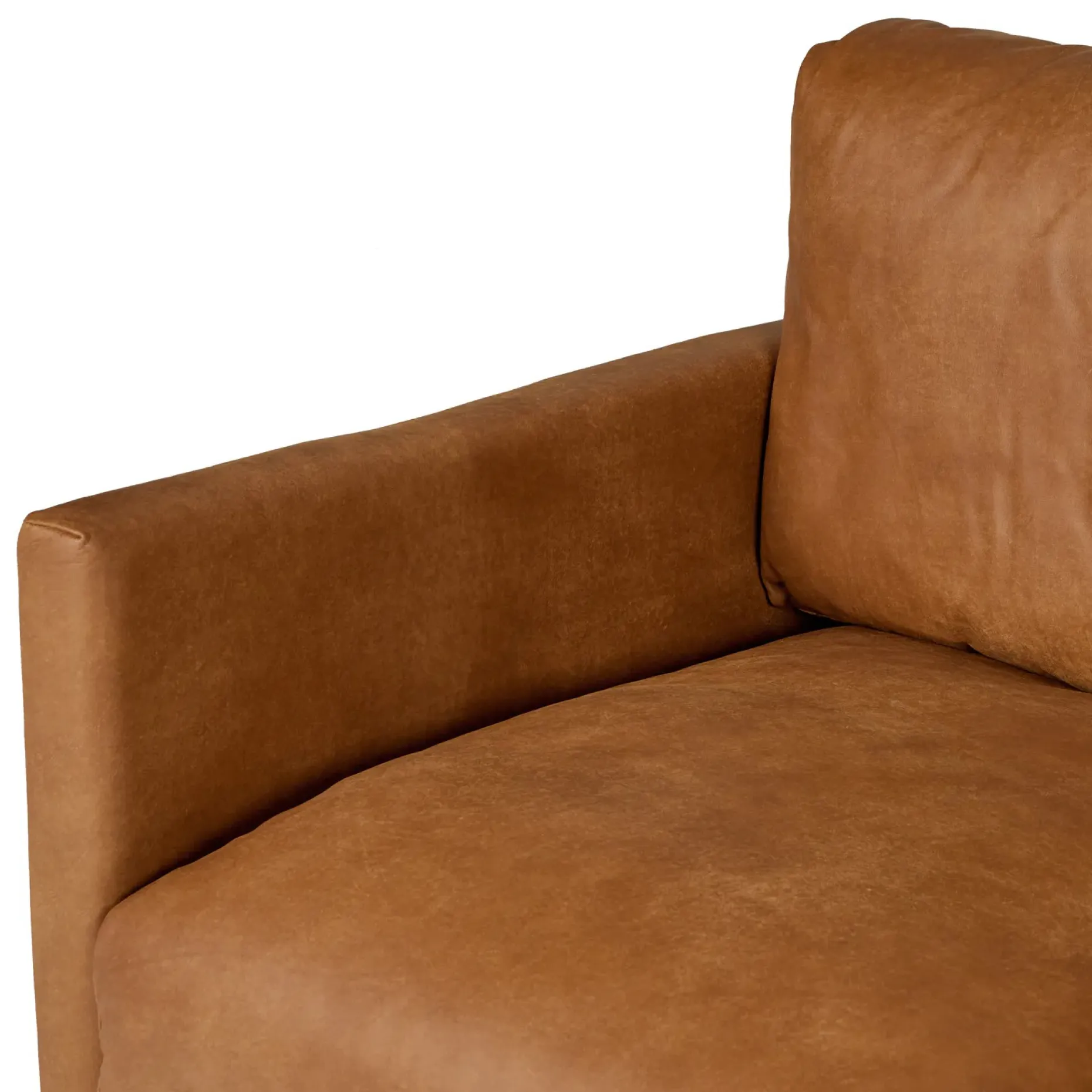 Nirvana 81" Leather Sofa - Dakota Tan