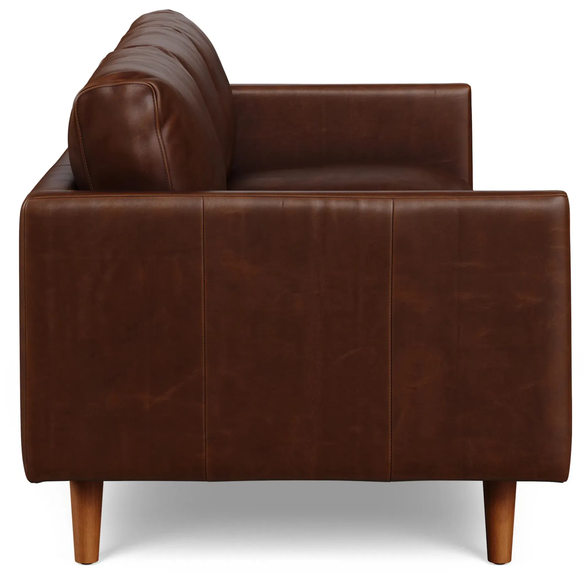 Nirvana 81" Leather Sofa - Indiana Brown