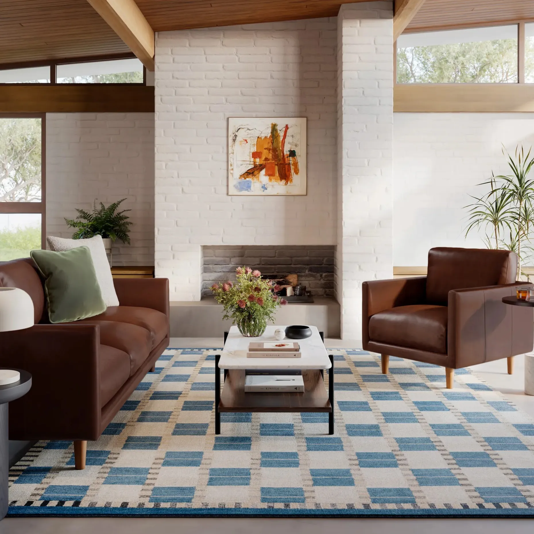 Nirvana 81" Leather Sofa - Indiana Brown