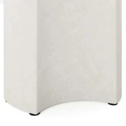 Noah Outdoor Cement Drink & Side Table Set - White